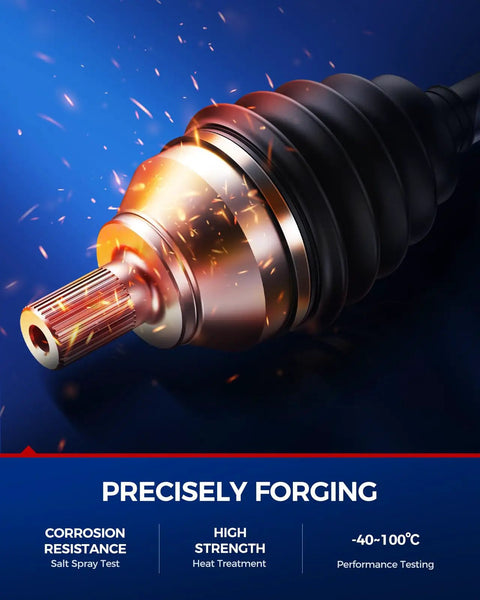Close-up of Premium Heavy Duty Front Driver And Passenger Side CV Axle Shaft Kit For Honda Civic 2006 Thru 2015 1.8L