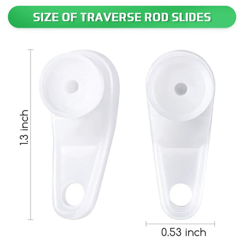 12 Pack Curtain Track Gliders For Window And Shower Traverse Rod Sliders Plastic Rail Sliders Ceiling Roller Track Hooks Durable White Sliders For Easy Curtain Hanging And Smooth Operation, 1.3 inch