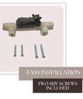 Black Bear On Birch Wood Drawer Pulls Six Pack For Rustic Cabin Lodge Decor with screws for easy installation