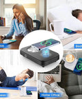 Dual Purpose Desktop Coffee Mug Warmer And Colder With 15W Fast Wireless Charging Pad For Travel Cups at home and office settings.
