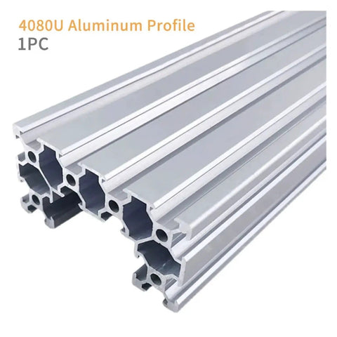 Gear Up With This Heavy Duty 4080U Aluminum Profile Extrusion Beam smooth V Slot rails designed for CNC routers and 3D printer frames.