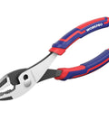 8 Inch Slip Joint Pliers With Large Soft Grip And Rust Prevention Finish For Heavy Duty Grip, 3 Zone Serrated Jaw Forged