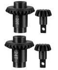 Beefed Up Steel Axle Gear Set For 1 24 RC Crawler Upgrade Pack Includes 12T20T Overdrive Gear And 12T24T Axle Gear, Helical Gears