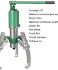 Heavy Duty Hydraulic Gear Puller Built Tough With Seamless Forged Steel Jaws, 50T capacity, designed for bearing extraction.