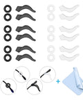 12 Pairs Anti Slip Eyeglasses Ear Grips Retainer, Premium Silicone Ear Hooks That Keep Glasses From Slipping Down Your Nose