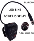 Ultimate Ebike LED Display Meter For 24V 36V 48V Electric Bikes Waterproof Cycling Computer Panel with 5-pin plug shown
