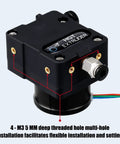 Ultra Lightweight Hgt Extruder With Nema14 36mm High Torque Stepper Motor Hardened Steel Dual Gears Bowden Direct Drive For Ender 3 V2 Pro 5 Plus CR10 Series CR10S CR6 SE 3D Printer Epic Upgrade, close-up on threaded holes for installation