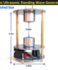 Ultrasonic Levitator Solder Practice Kit For Electronic Soldering Training showing assembled acoustic levitator dimensions
