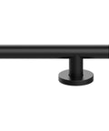 Infinity Straight Designer Grab Bar One And A Quarter Inch By Sixteen Inch Matte Black ADA Compliant Stainless Steel detail view