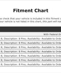 Fitment chart for Top Shelf Mass Air Flow Sensor For Chevy Volt 2016 2019, listing vehicle years and specifications.