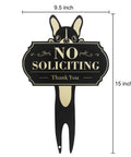 Funny No Soliciting Sign For Home And Yard Metal Iron Outdoor Sign For Door Porch Or Garden Perfect Dog Owner Gift 15 X 9.5 Inch
