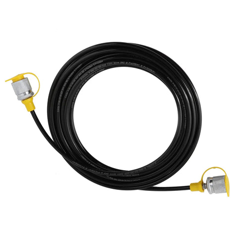 64 MPa Hydraulic Pressure Test Hose M16 Female To Female High Pressure Oil Alkali-Resistant, coiled black flexible hose