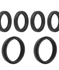 Swing Arm Bearing Seal Collar Kit For ATV TRX450R TRX450ER 2004 Through 2014 With Beefed Up Needle Bearings And Durable Rubber Seals OEM Numbers 52141 HP1 000 91071 MA0 003 91254 KS6 003, black rubber seals
