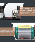 110V Automatic Key Duplicating Machine With Precision Micro Adjust, 5.2 clamp span detail, copper motor visible