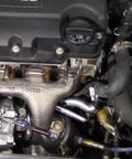 Turbo Oil Return Drain Line And Oil Feed Pipe Kit For Chevy Cruze Sonic Trax Buick Encore 1.4L Turbo Engine installed view.