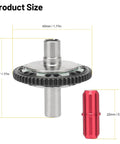 57T Slipper Clutch Spur Gear For Arrma Granite Senton One Eighth Typhon Three S Big Rock Three S One Tenth Kraton Four S Outcast Four S RC Car Upgrade Hardened Steel with dimensions