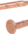 Copper Plated Weather Stripping Nails 17 Gauge X Three Quarter Inch Solid Door Window Seal Fasteners for moisture lock installation.