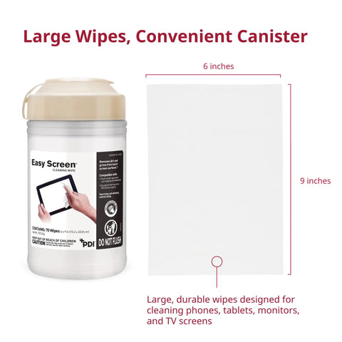 All Purpose Screen Cleaning Wipes For Laptops Monitors Phones Tablets And TVs Fast Dry No Residue Anti Fog Anti Streak