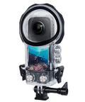 Underwater Housing For Insta360 X3 Waterproof Case Up To 50M 164FT With Dome Lens Rugged Shockproof And Dustproof Protection