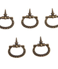 Mini Cabinet Knob Set Ten Pack Antique Bronze Finish With Self Tapping Screws For Jewelry Box Drawer Cupboard Wardrobe Dresser