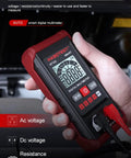 Person holding Auto Ranging Digital Multimeter With Non Contact Voltage Tester Smart Measurement And Electrical Voltmeter