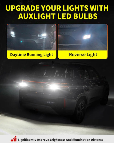 1156 1141 7506 BA15S LED Bulbs White for daytime running and reverse lights on vehicle, ultra bright 360 degree illumination