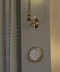 Heavy Duty Polished Brass Plate Hanger For Wall Display With Non Scratch Hooks And Complete Wall Mount Kit supporting decorative plate