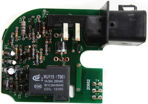 Heavy Duty Direct Fit Wiper Pulse Module For Chevy C K Trucks And SUVs smooth electronic circuit board with relays and connections.