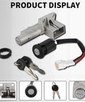 Durable Motorcycle Ignition Switch Replacement For Off Road Electric Bikes And E Bikes Easy Start Button with keys and wiring