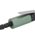Heavy Duty Pneumatic Die Grinder 25000 RPM lightweight air-powered tool with green grip and black nozzle for mold engraving.