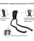 Four Pack Weed Trimmer Hanger Set with Stainless Steel Screws and Anchors Heavy Duty Garage Wall Tool Rack details and features.