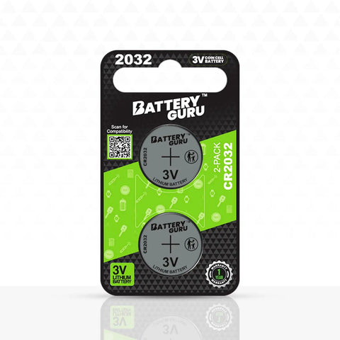 Straight Up Easy Swap CR2032 3V Coin Cell Battery For Nissan Maxima Key Fob Remote 2009 To 2023 in packaging with two batteries.