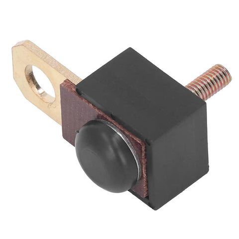90A Starter Fuse Assembly Heavy Duty Marine And Cat Engine Replacement For Alternator Conversion Kits, Easy Install With 0.406 In Mount Hole, Rugged Power Link Built Tough For Boats And Fleet Use, showing black plastic housing with copper mounting.