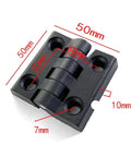 10 Pack Nylon Plastic Butt Hinges In Black with dimensions for wooden boxes and small furniture