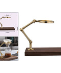 Solid Wood Base Brass Holder For Pour Over Coffee Dripper Stand With Rotating Detachable Rack Top Shelf Barista Brewing Accessory countertop setup