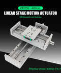 400mm Travel CNC Linear Stage Motion Actuator With X, Y, Z Axis Cross Sliding Table, Beefy 1605 Ballscrew, Dual Limit Switches