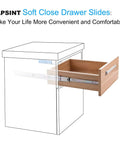 6 Pairs 12 Inch Soft Close Drawer Slides With 110Lb Capacity Heavy Duty Side Mount Cabinet Glides Ball Bearing 3 Fold Full Extension Quiet And Smooth