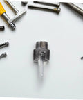Steel internal cutter from Heavy Duty 3 Pc Pipe Threader Tool Kit For Electric Drill, precision tool for plumbing.