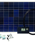 80W Solar Panel Kit With Monocrystalline Panels And A 10 Amp Digital Charge Controller For 12V Power On RVs, Campers, Boats, Vehicles, And Off Grid Use