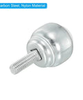 1 Inch Roller Ball Transfer Bearing 8 Pack Nylon Ball Caster Unit Stud Mounted For Conveyor Rollers And Stand Transmission Load Capacities 20 Kg Static 15 Kg Dynamic