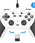 Wireless Gaming Controller With Broad Device Support For PC Switch iOS Android PS3 PS4 Steam Mac Two Point Four Gigahertz front view