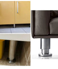 Adjustable Stainless Steel Furniture Legs Set of 4 Heavy Duty Modern Table Legs for Cabinets Sofas Coffee Tables and TV Stands