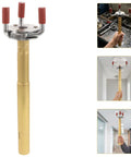 Heavy Duty Aluminum Alloy Smoke Sensor Removal Tool With Grip Tight Claw Head, shown from the front, designed for HVAC maintenance.