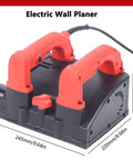 Badass 1680 Watt Electric Wall Planer with red handles, showcasing adjustable depth dial and power cord for efficient drywall tasks.
