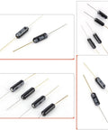 20 Pack SW 200D Metal Ball Tilt Switch Sensors For Arduino Raspberry Pi DIYers And Geeks Mercury Free Vibration Transducers For Angle Sensing And Alarm Systems, black cylindrical leads