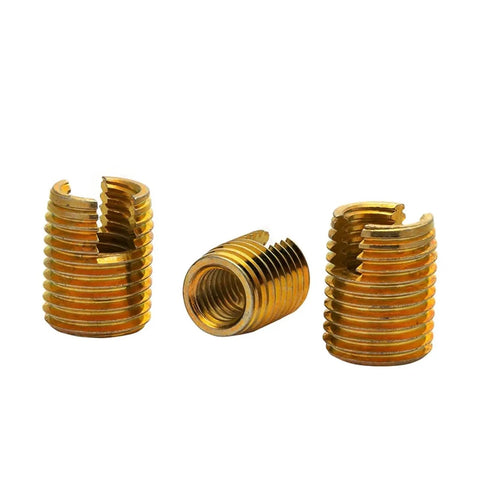 Heavy Duty Self Tapping Thread Inserts Made From Stainless Steel With Zinc Plating Coating For M2 To M16 Sizes close-up view.