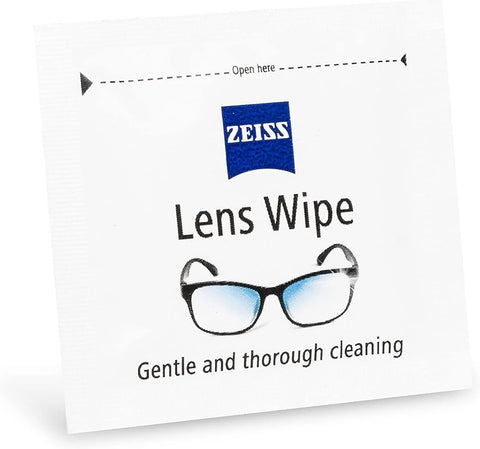 ZEISS Lens Wipe pre-moistened lens cleaning wipes, 200 count, front view
