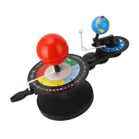 Solar System Model With Free Rotation Sun Earth Moon Orbits, Hands On Planetarium Astronomy Educational Toy For Kids, Four Season Plate Lunar Dial For Classroom Science Teaching, plastic desktop model