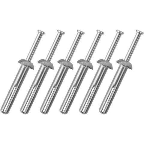Heavy Duty Hammer Drive Anchors One Quarter Inch By One And One Half Inch For HVAC Duct Mounts And Shelving Units Zinc Plated Steel Concrete Fasteners