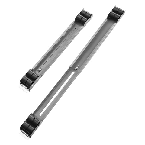 Heavy Duty Appliance Rollers With Extendable Base, 16 Wheel Under Furniture Moving Cart For Fridges, Washers, Dryers And Dishwashers, Mini Fridge Stand, Adjustable From 17.5 To 27.6 Inches, Gray